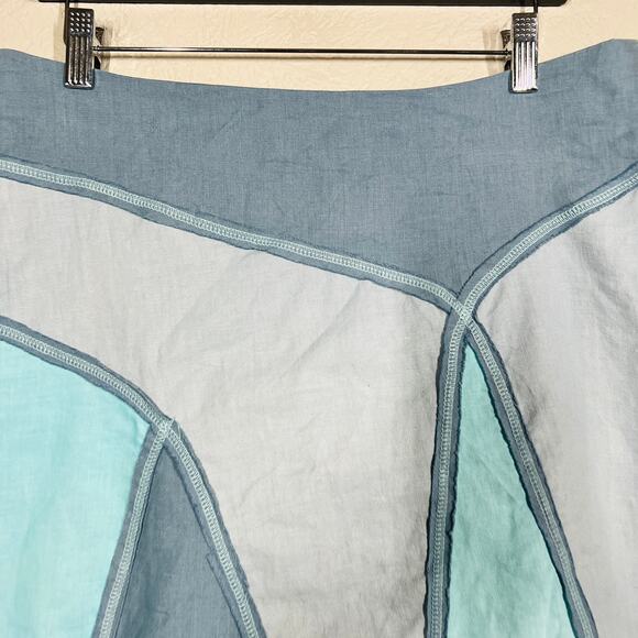 Yaly Couture Patchwork Pencil Skirt Zip Side No Stretch Knee - 31 - Picture 2 of 4